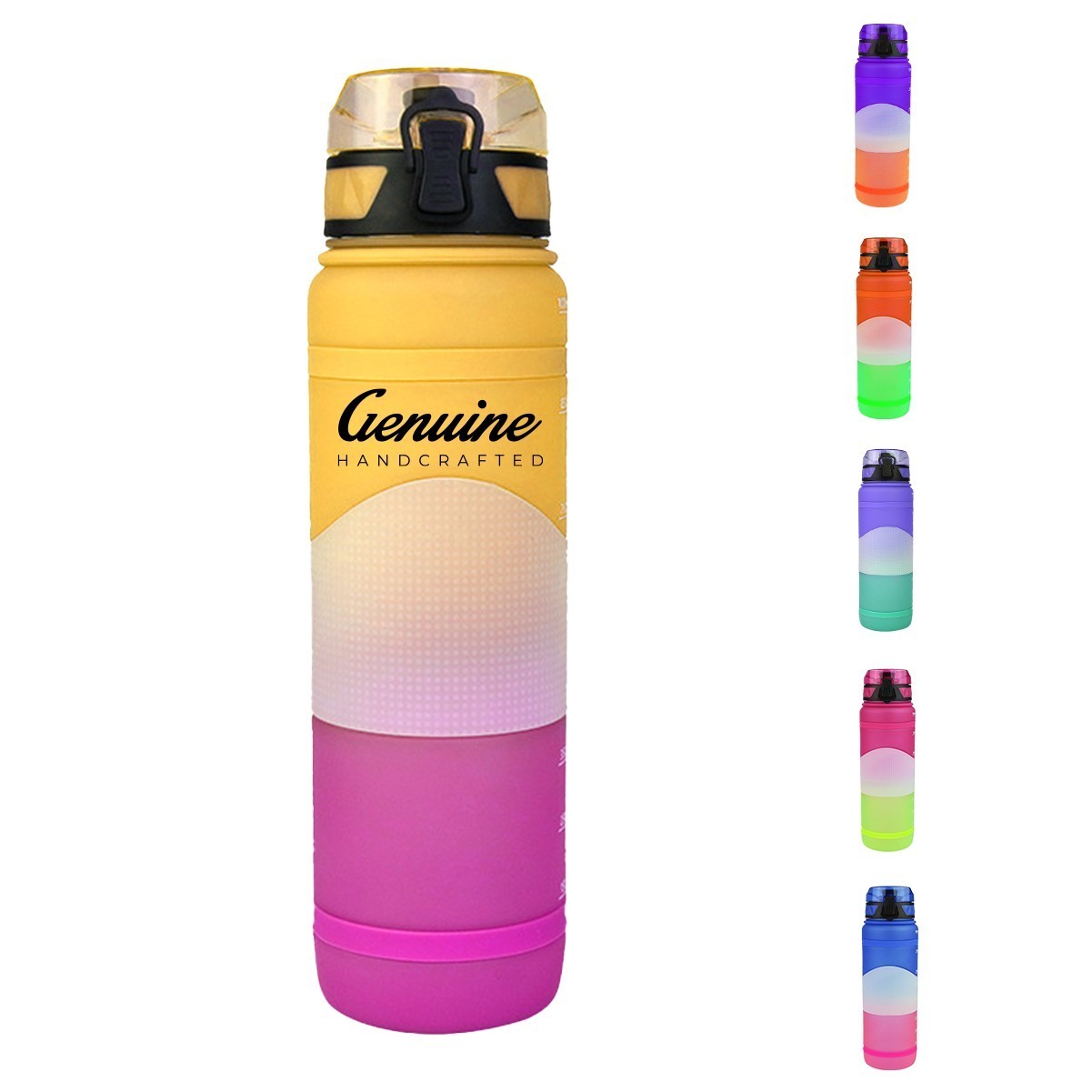 34oz BPA-Free Water Bottle with Silicone Sleeve and Flip Top Lid