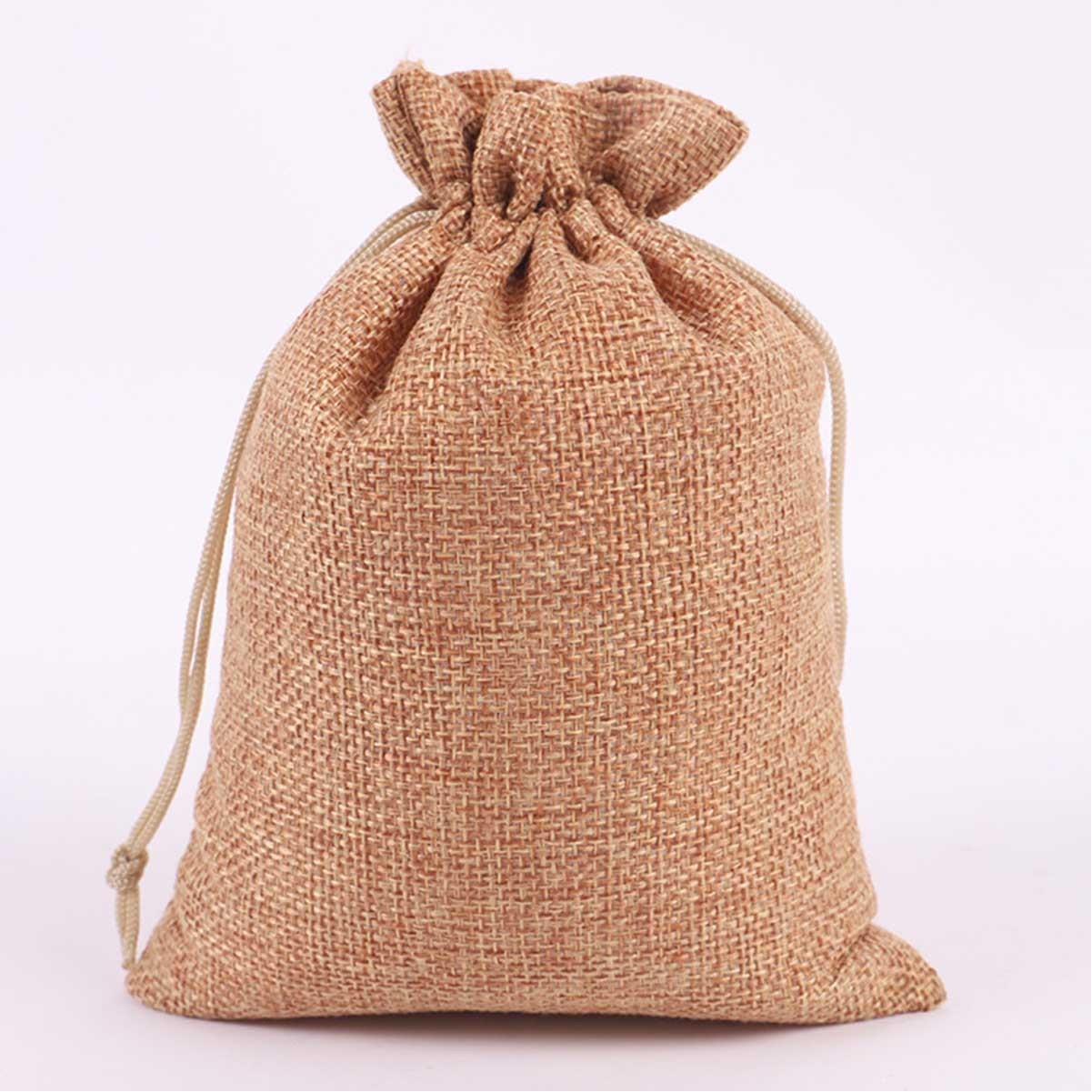 Burlap Drawstring Bag