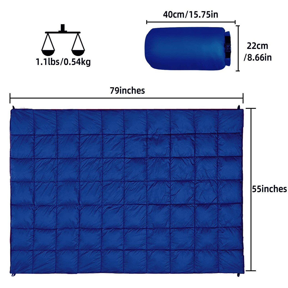 Puffy Waterproof Camping Blanket