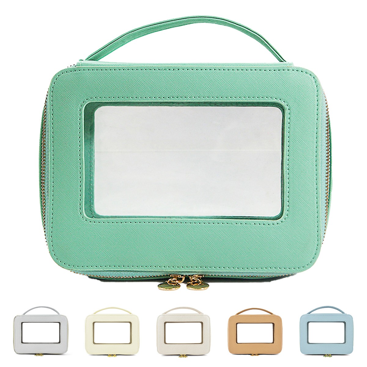 Portable PVC Window Cosmetic Bag