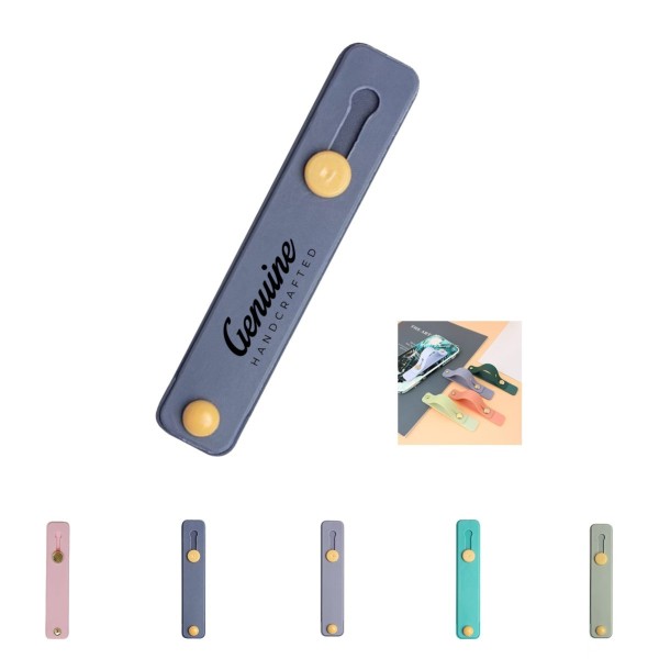 Silica Gel Finger Strap Push-Pull Mobile Phone Sticker Holder