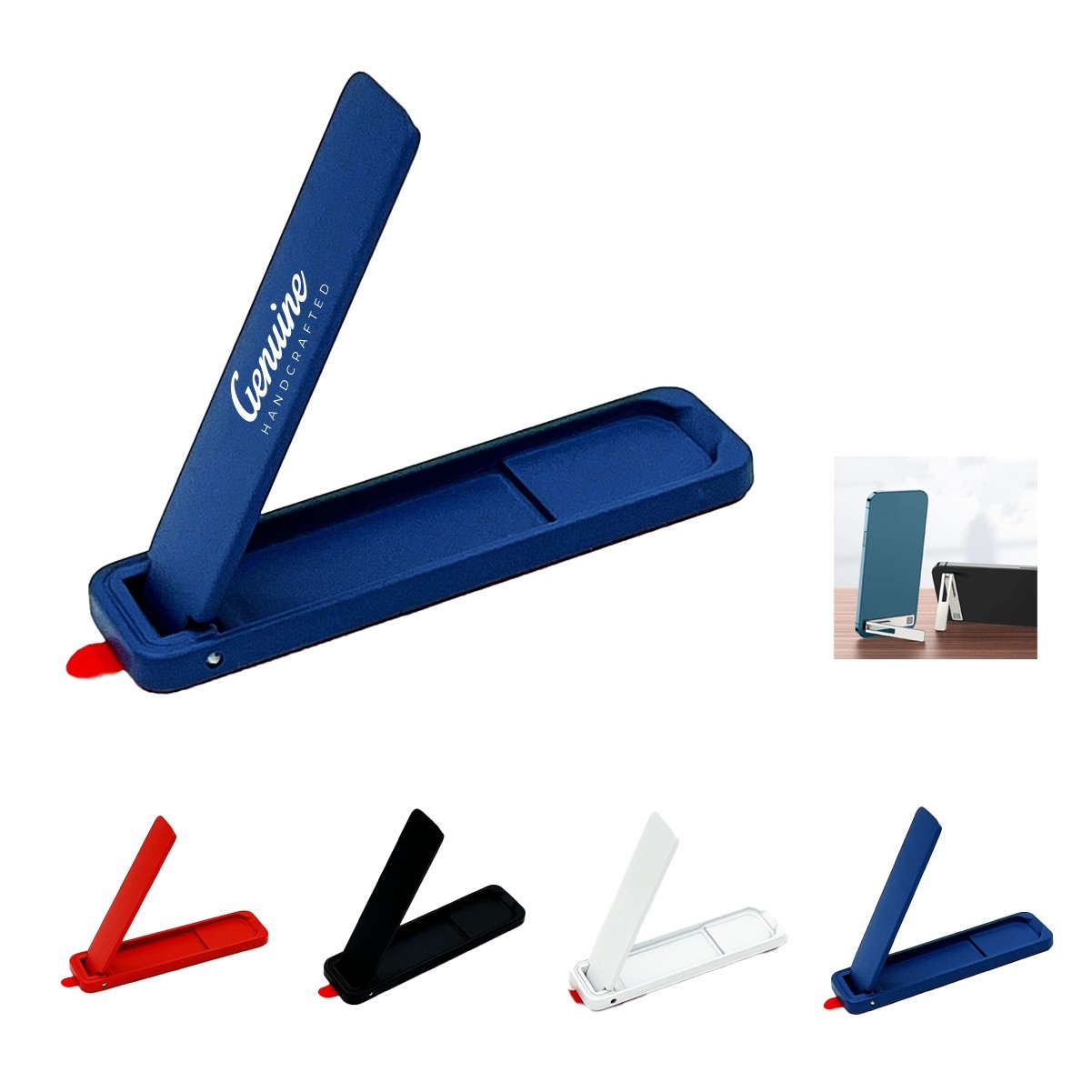 Mini Magnetic Metal Phone Holder with Silicone Pad