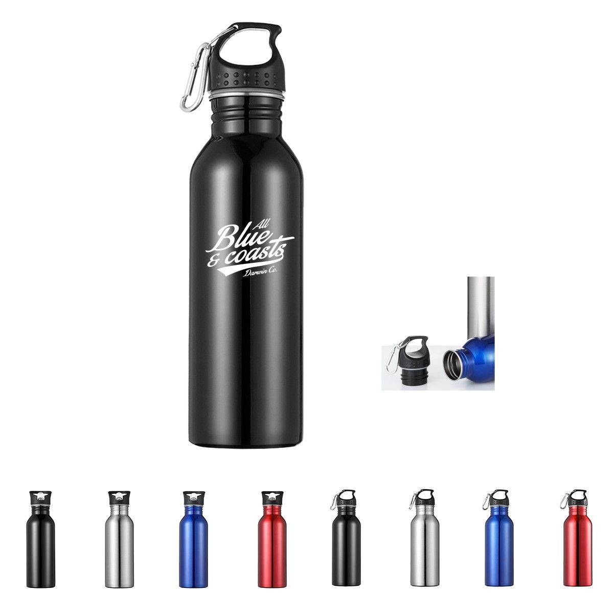 25oz Copper Coated Stainless Steel Sport Bottle