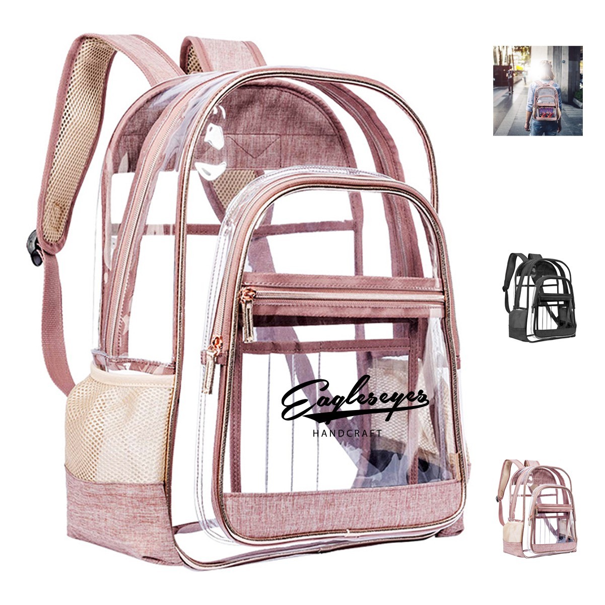 Transparent Plastic Backpack