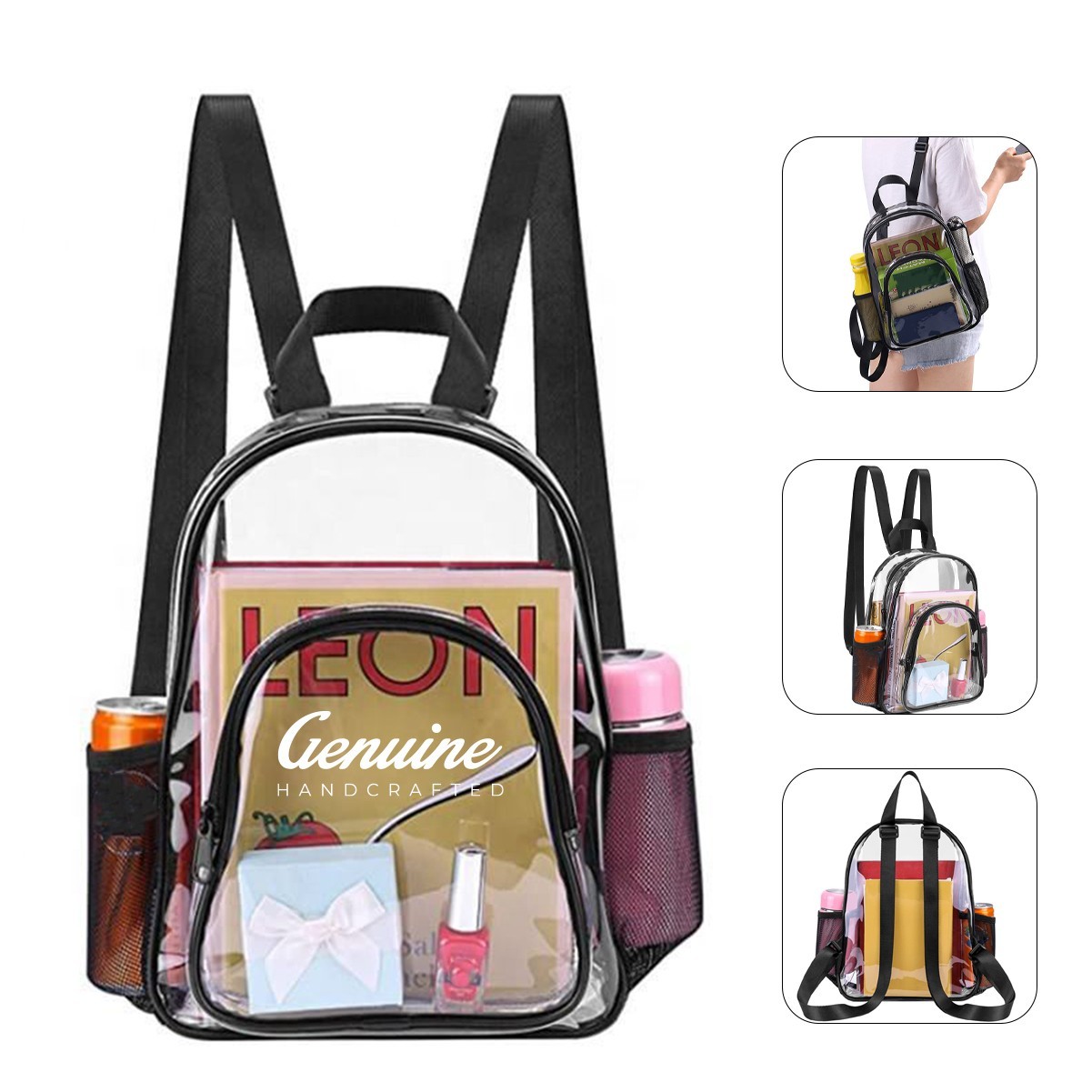Pvc Transparent Sport Backpack