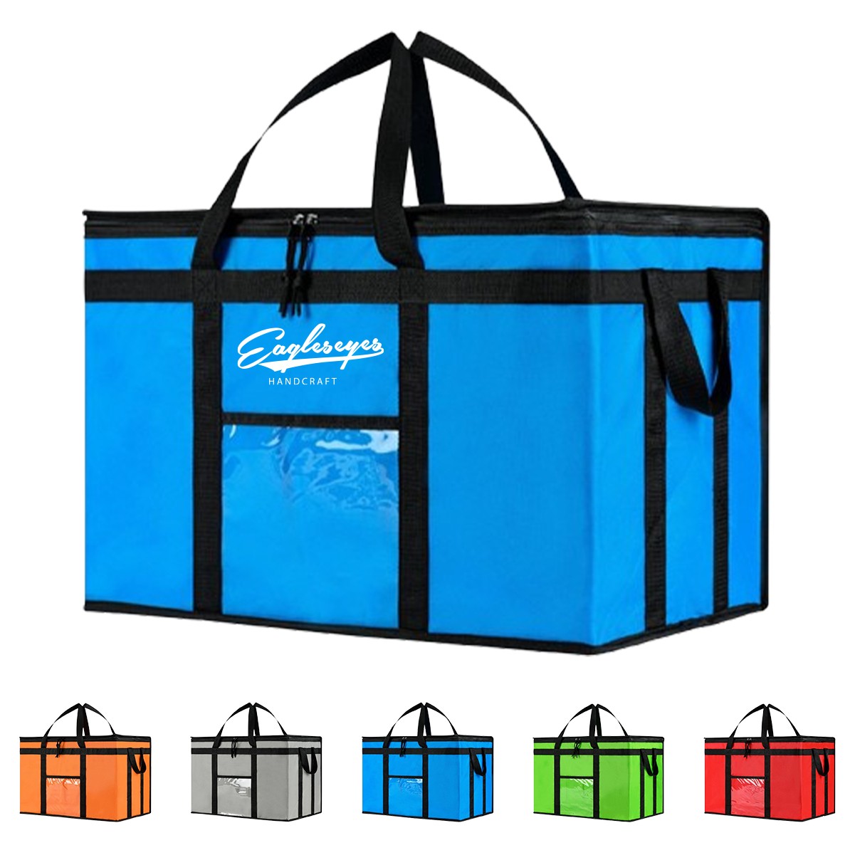 Large Insulated Grocery Tote Bag