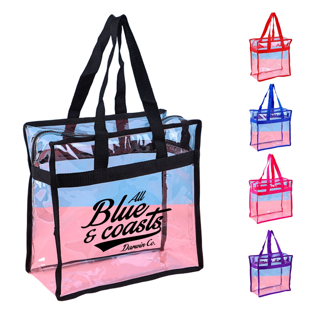 Clear PVC Stadium Tote Bag