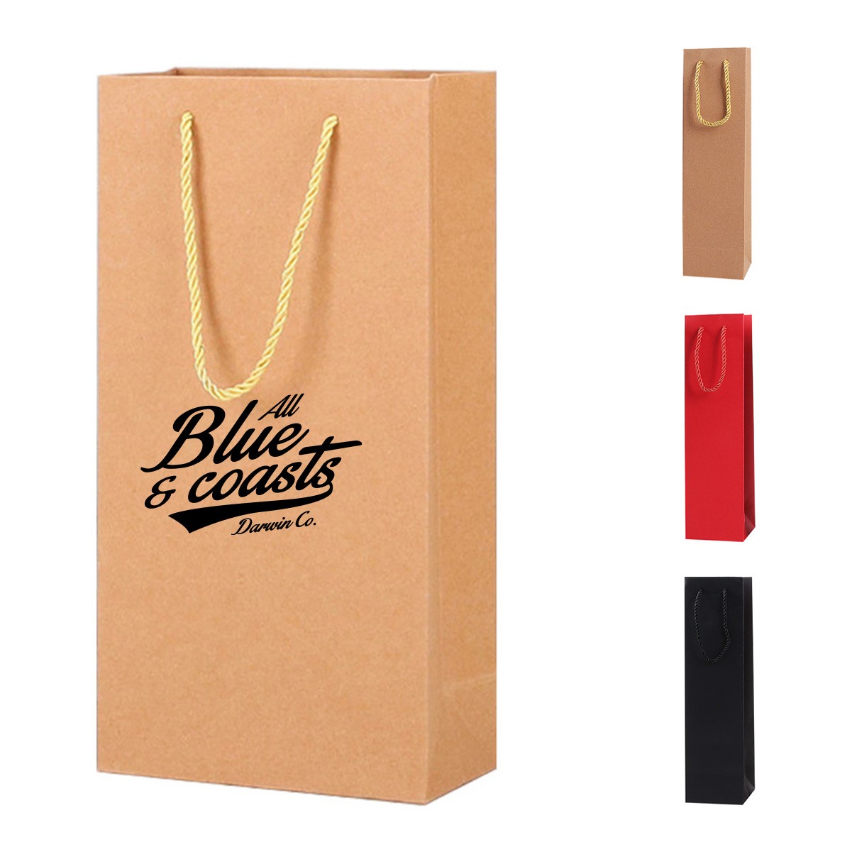 Reusable Kraft Wine Carrier Bag
