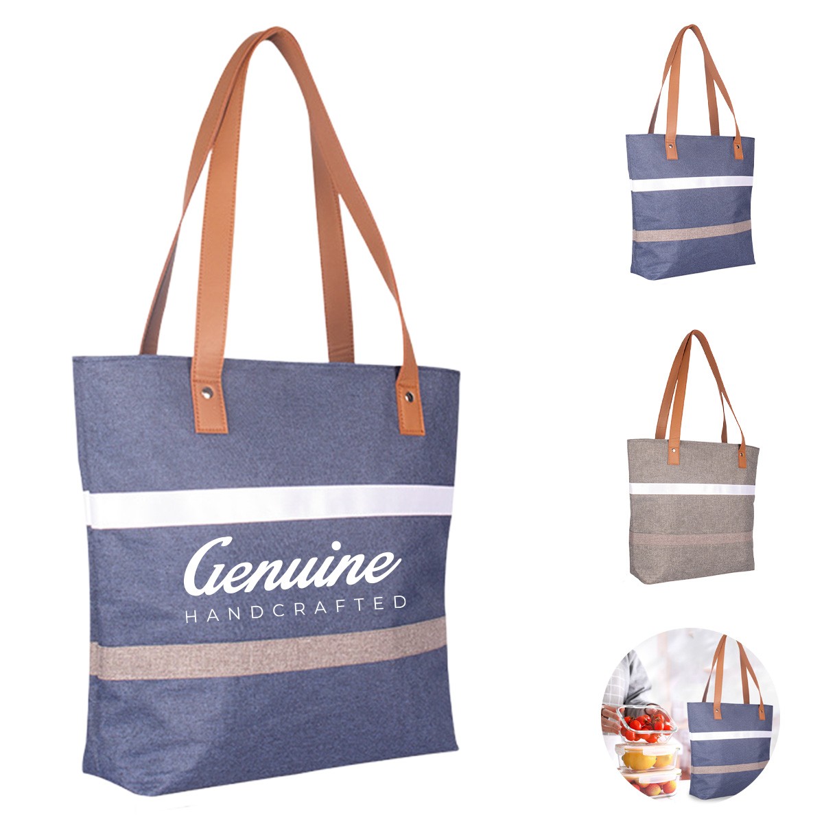 Insulated Oxford Cloth Tote Bag