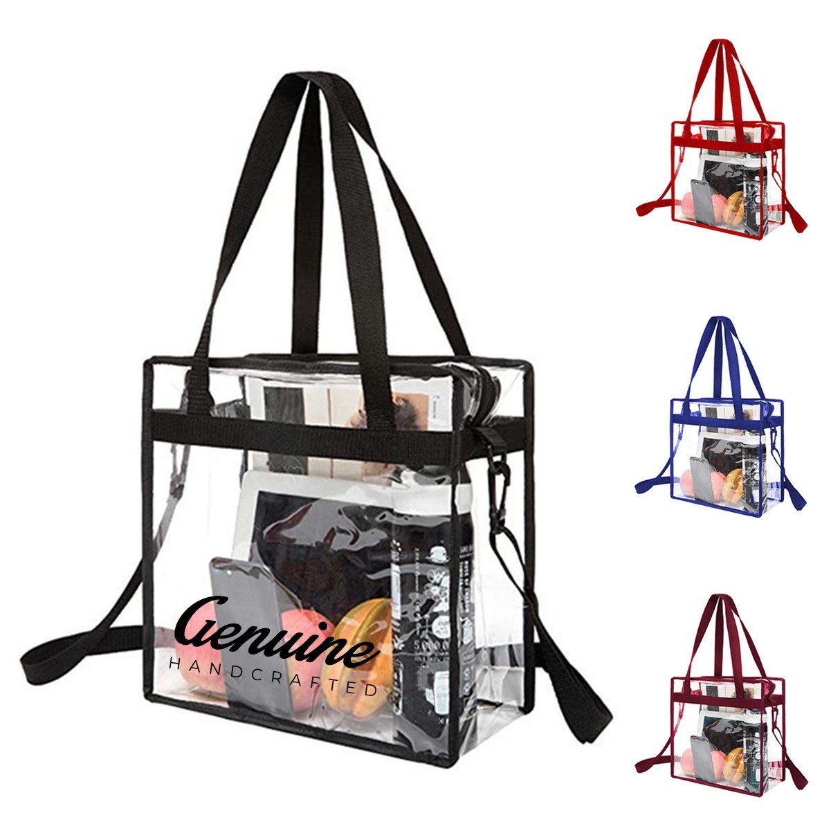 PVC Transparent Crossbody Tote Bag