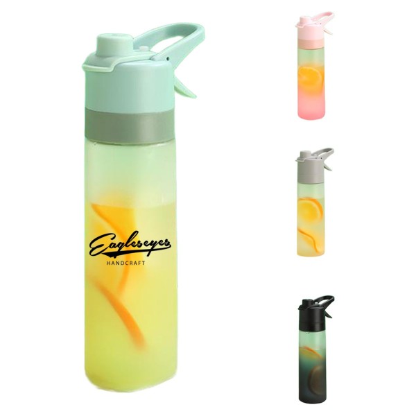 22 oz Frosted Spray Water Bottle