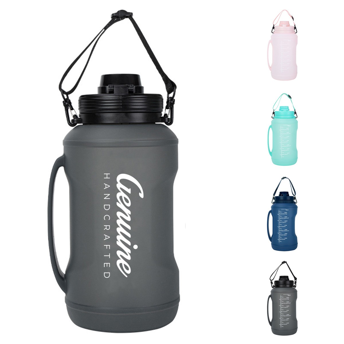 67.6 oz Travel-Friendly Silicone Water Bottle