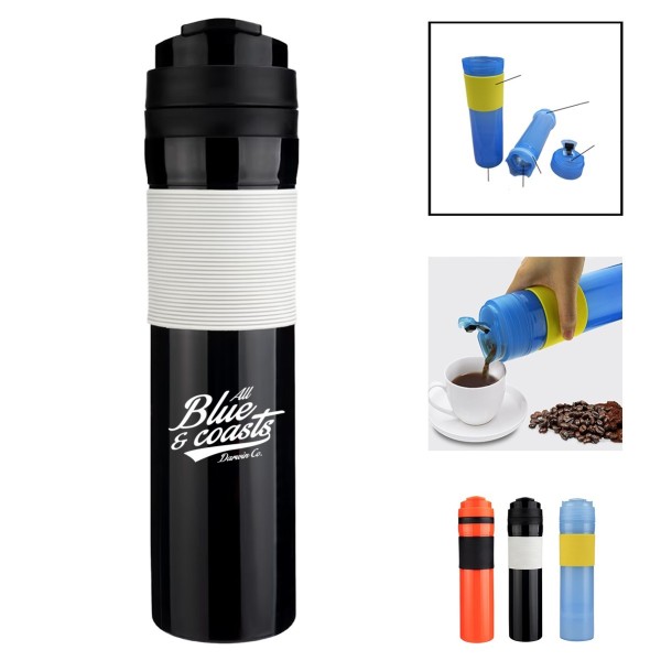 Portable French Press Coffee Maker Bottle