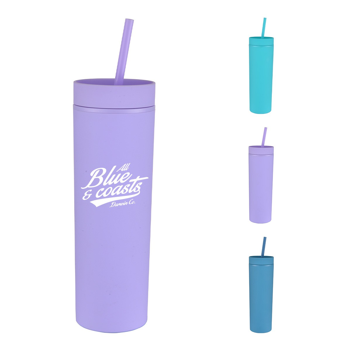 16oz Insulated Tumbler with Straw