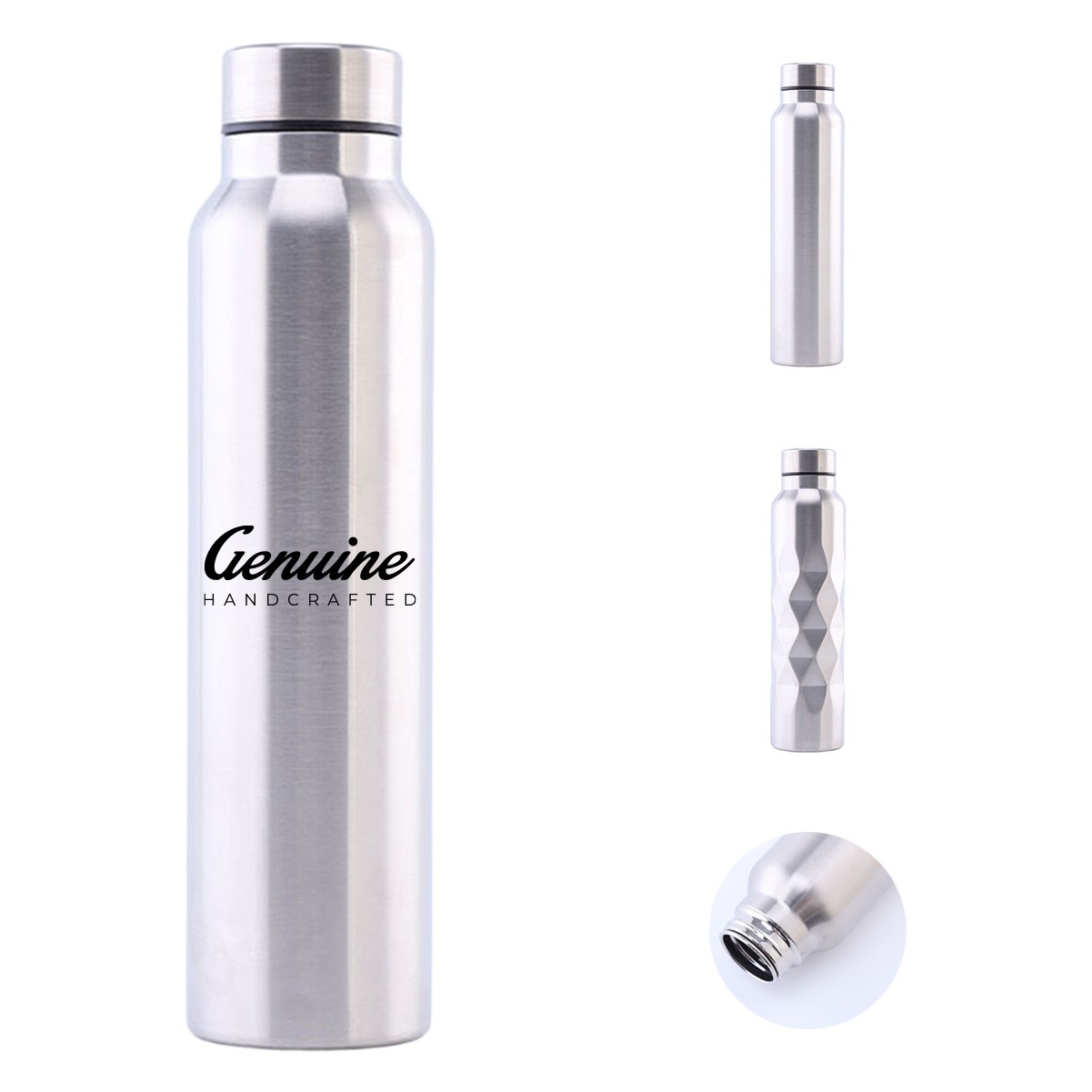 33.8 oz Single-Wall Stainless Steel Water Bottle