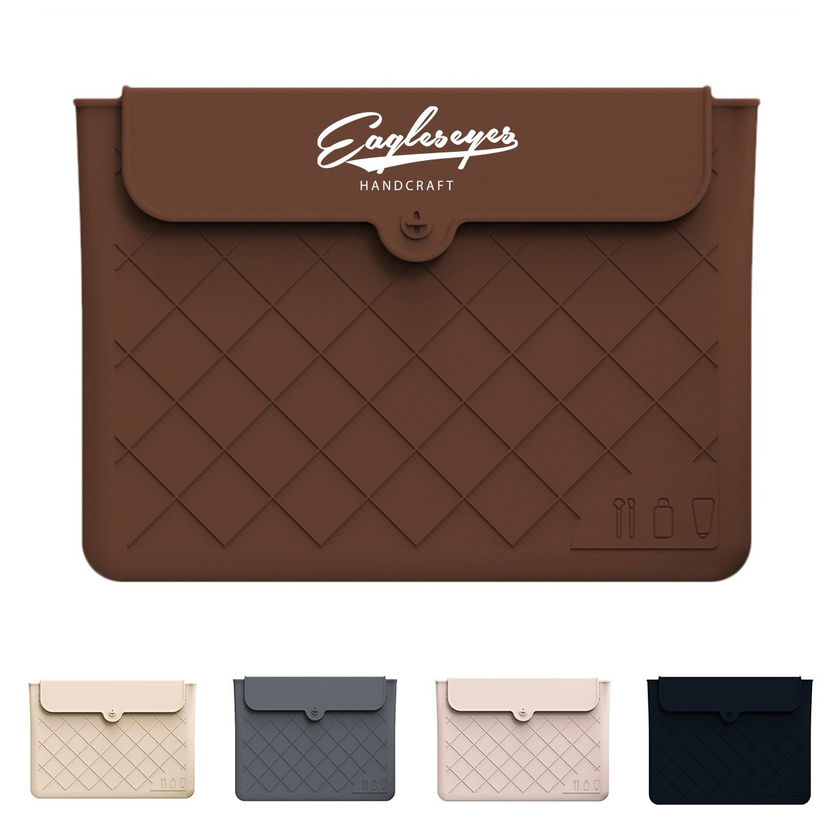 Flexible Silicone Travel Makeup Pouch