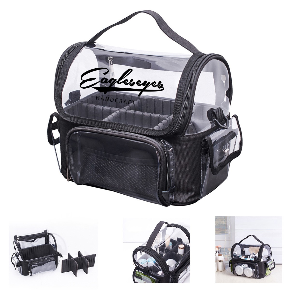 Clear Travel Makeup Organizer Bag