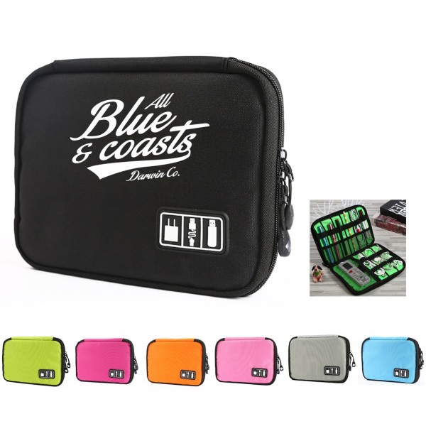 Nylon Mobile Data Cable Organizer Bag
