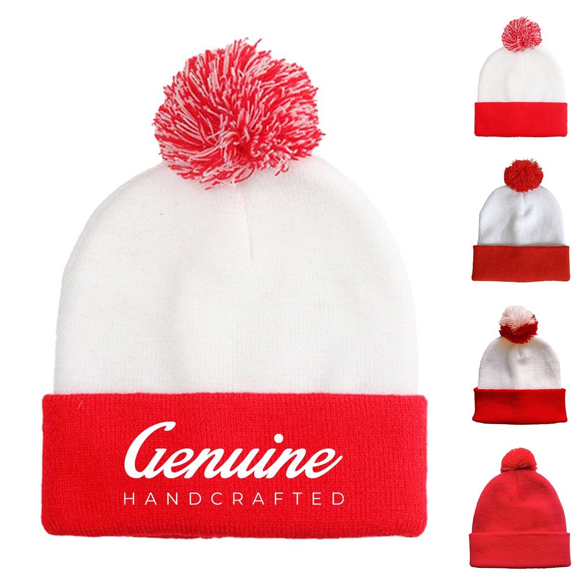 Red White Christmas Hat