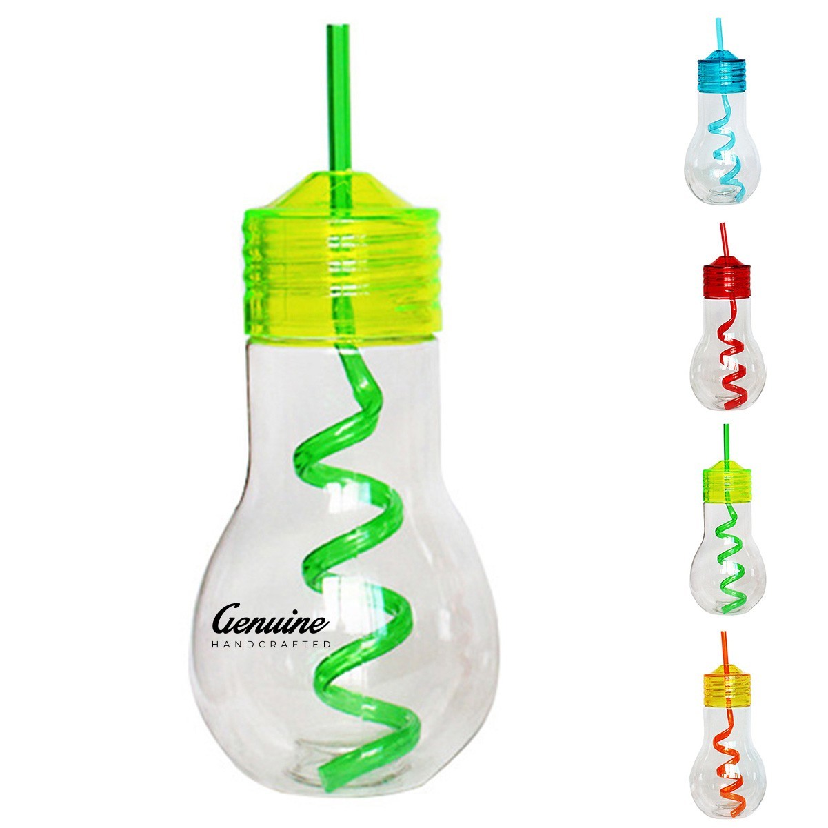 20oz LED Light Bulb Drinking Cup with Straw