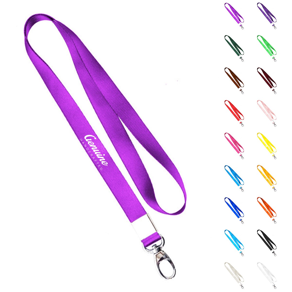 Nylon Fabric Keychain Lanyard with Swivel Hook