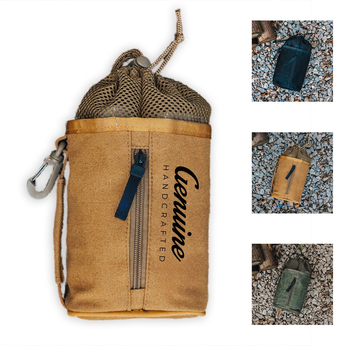 Canvas Water Bottle Pouch