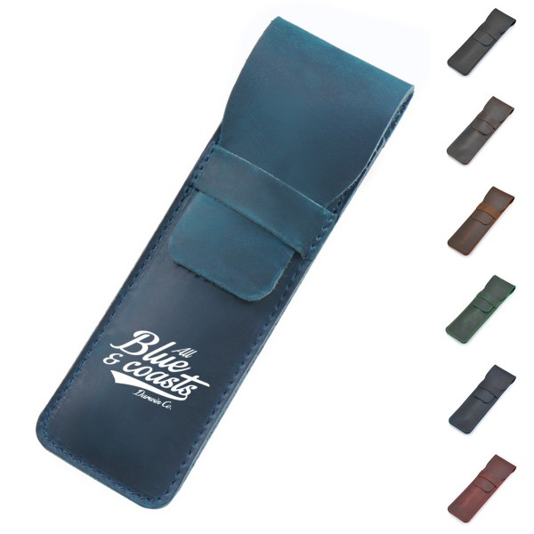 Handcrafted Calf Leather Pen Pouch