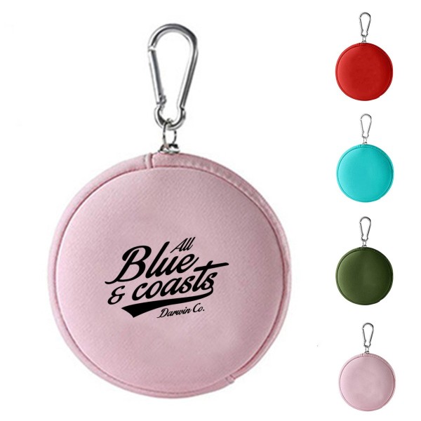 Neoprene Round Zip Pouch