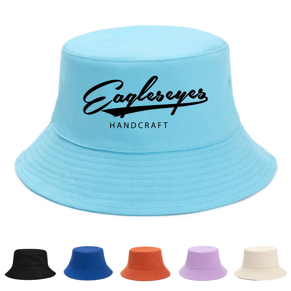 Embroidered Cotton Bucket Hat