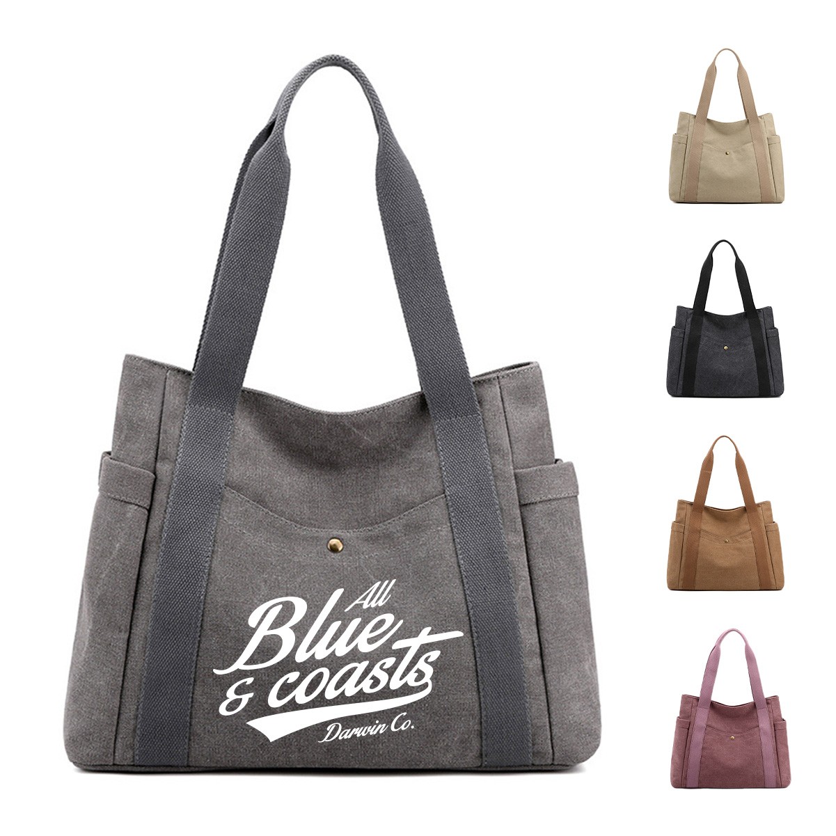 Portable Insulated Aluminum Foil Lining Lunch Bag