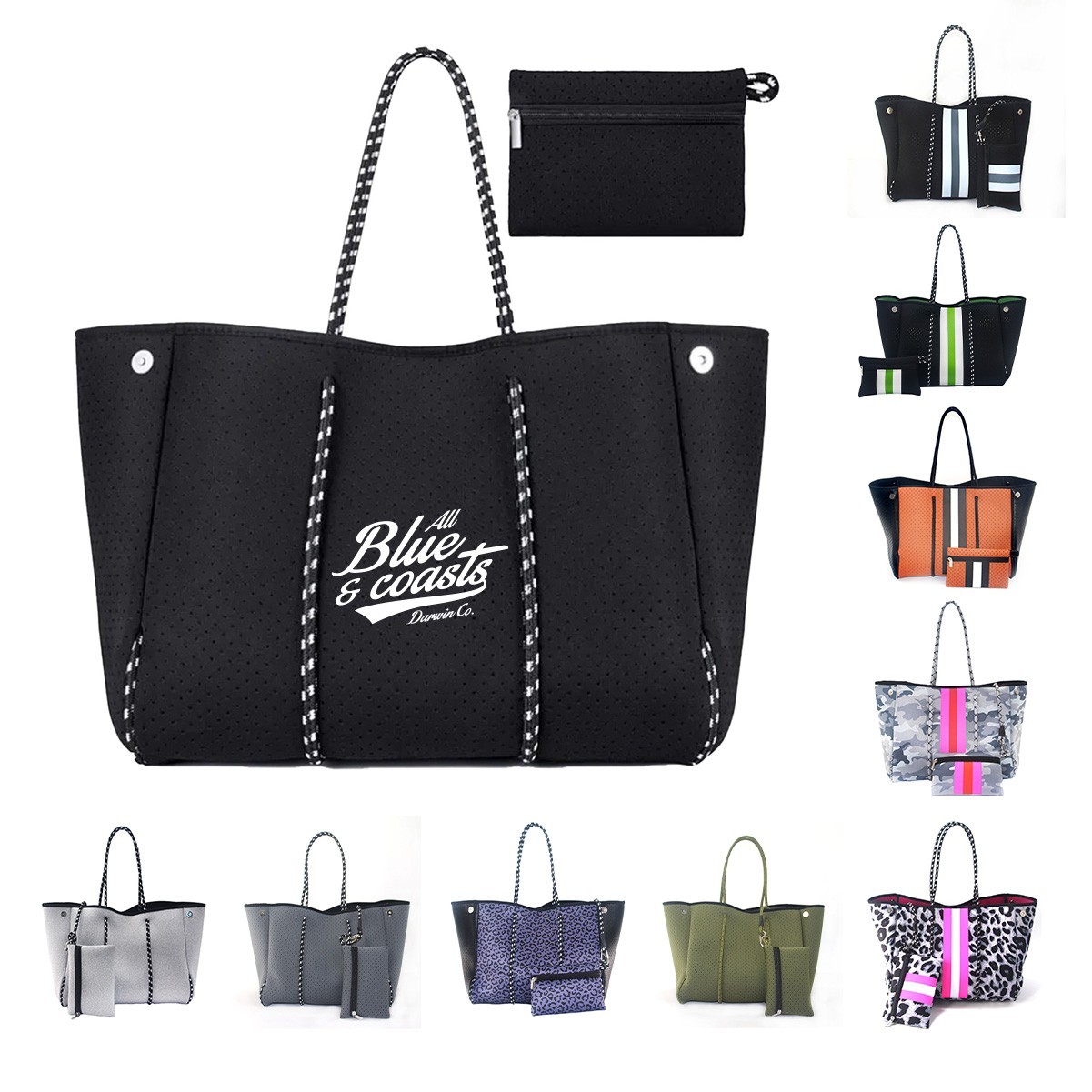 Luxury Neoprene Beach Bag with Expandable Capacity