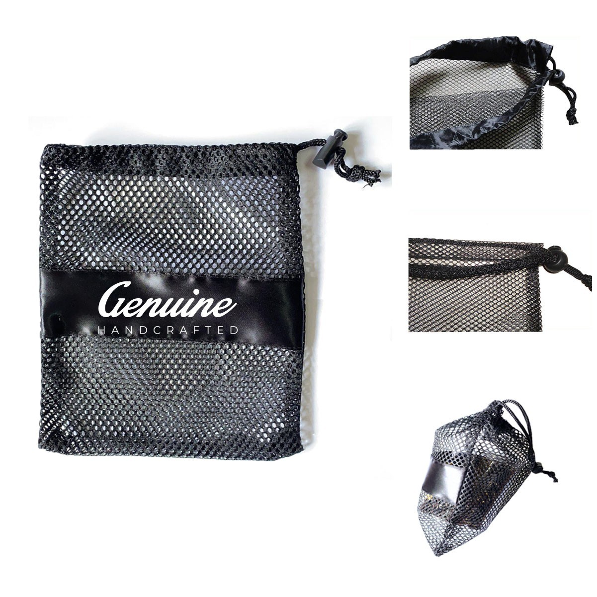 Mesh Gym Drawstring Bag with Cord Lock