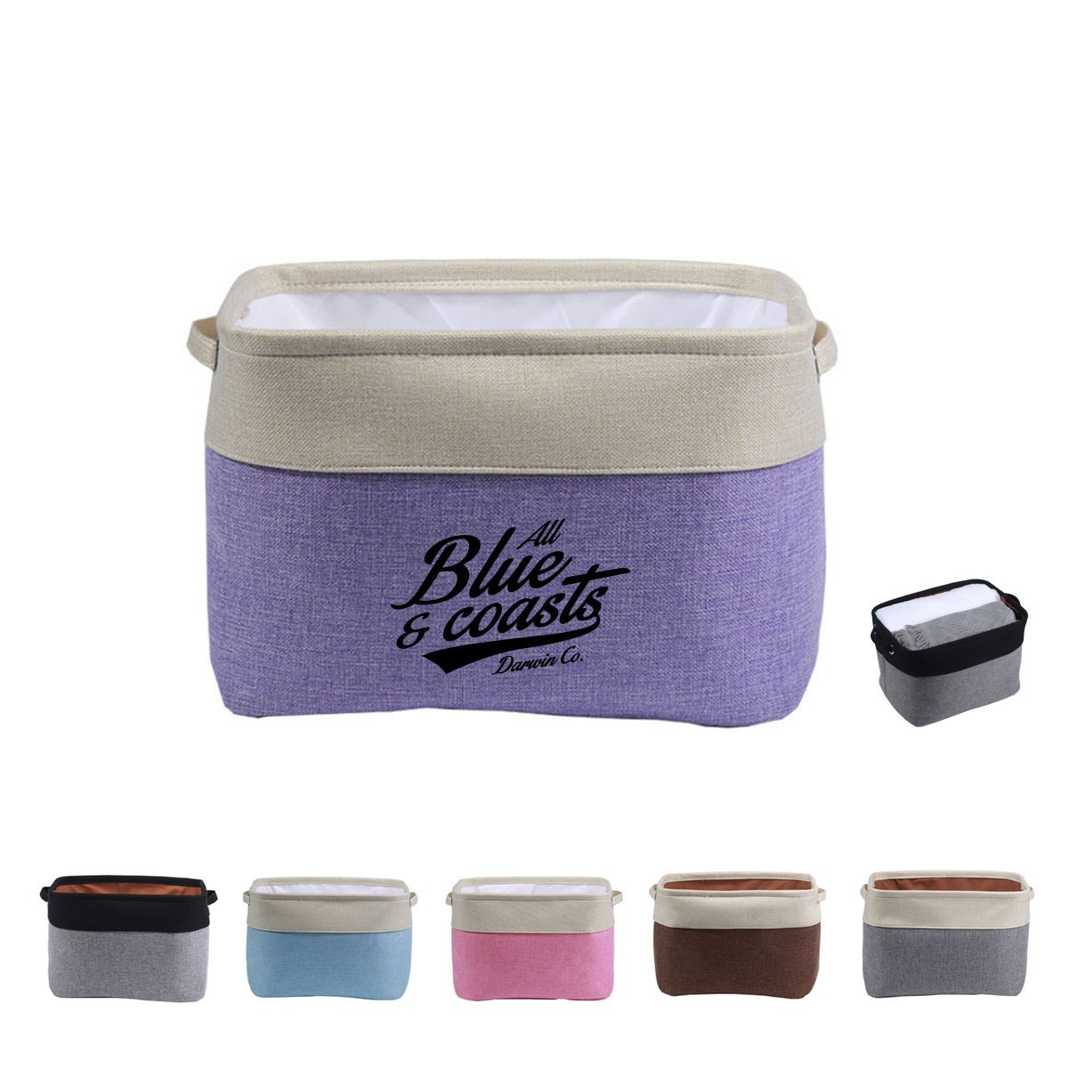 Jute-Cotton Closet Storage Bag
