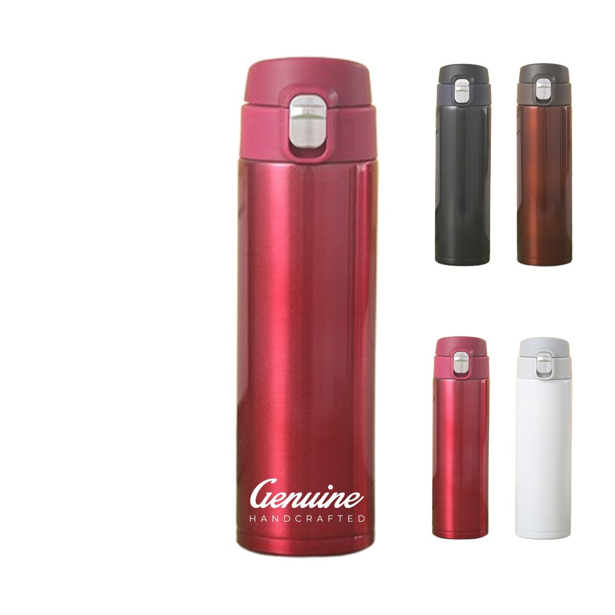 16oz Stainless Steel Vacuum Insulated Sport Tumbler with Pop-Up Lid