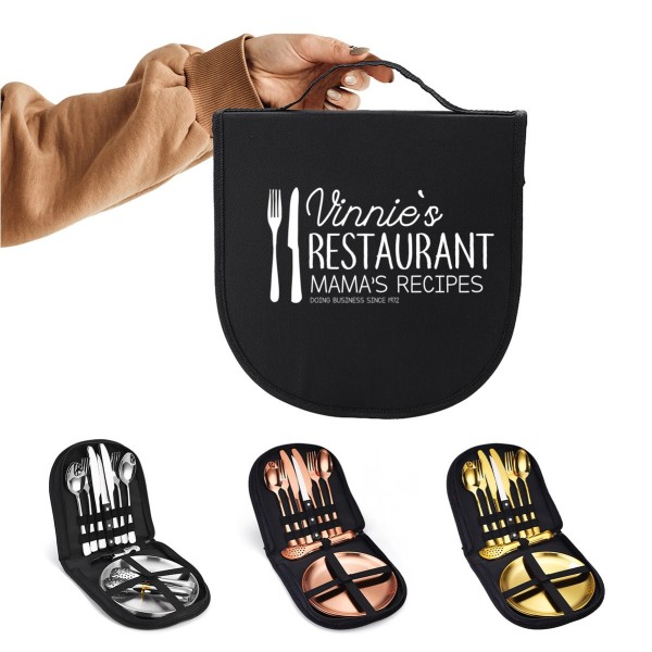 Portable Outdoor Picnic Tableware Bag