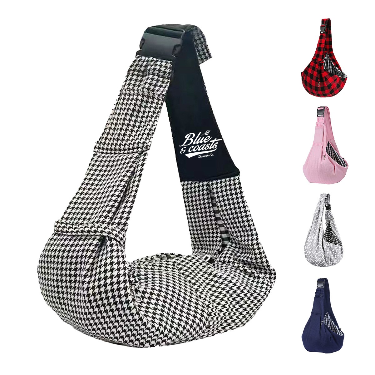 Breathable Cotton and Chiffon Pet One-Shoulder Messenger Bag with Secure Lock
