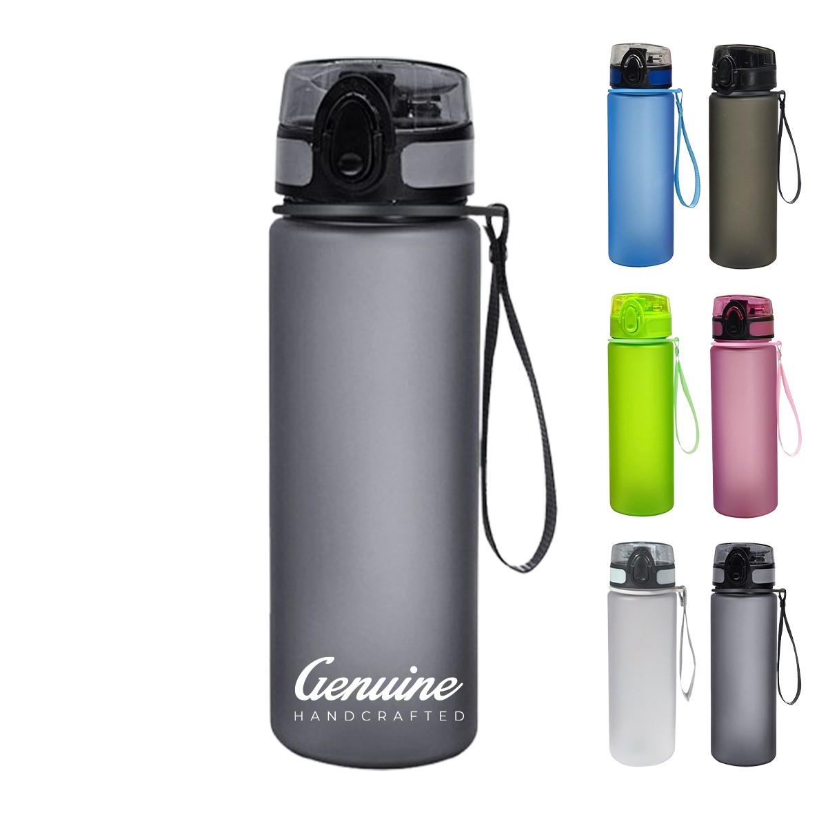 32oz Co-Polyester Sport Water Bottle with Time Marker and Leak-Proof Design