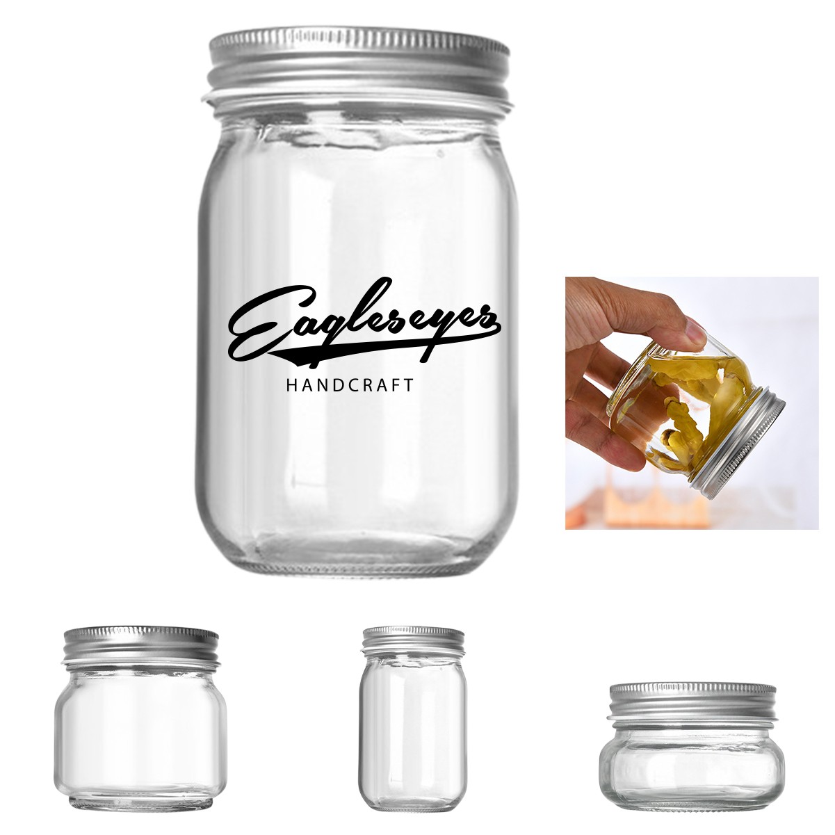 32oz Big Glass Jar