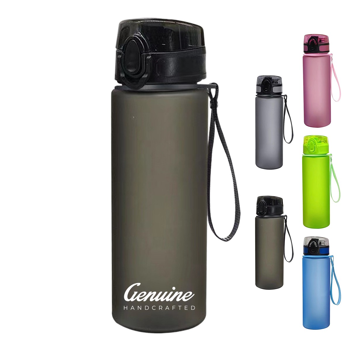 32oz Time-Stamped Portable Fitness Bottle with Straw