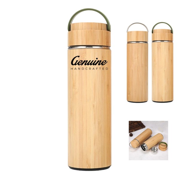 16oz Bamboo Infuser Tumbler
