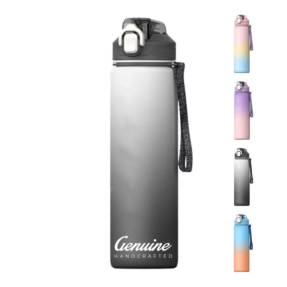 32oz Inspirational Fitness Water Bottle with Time Marker