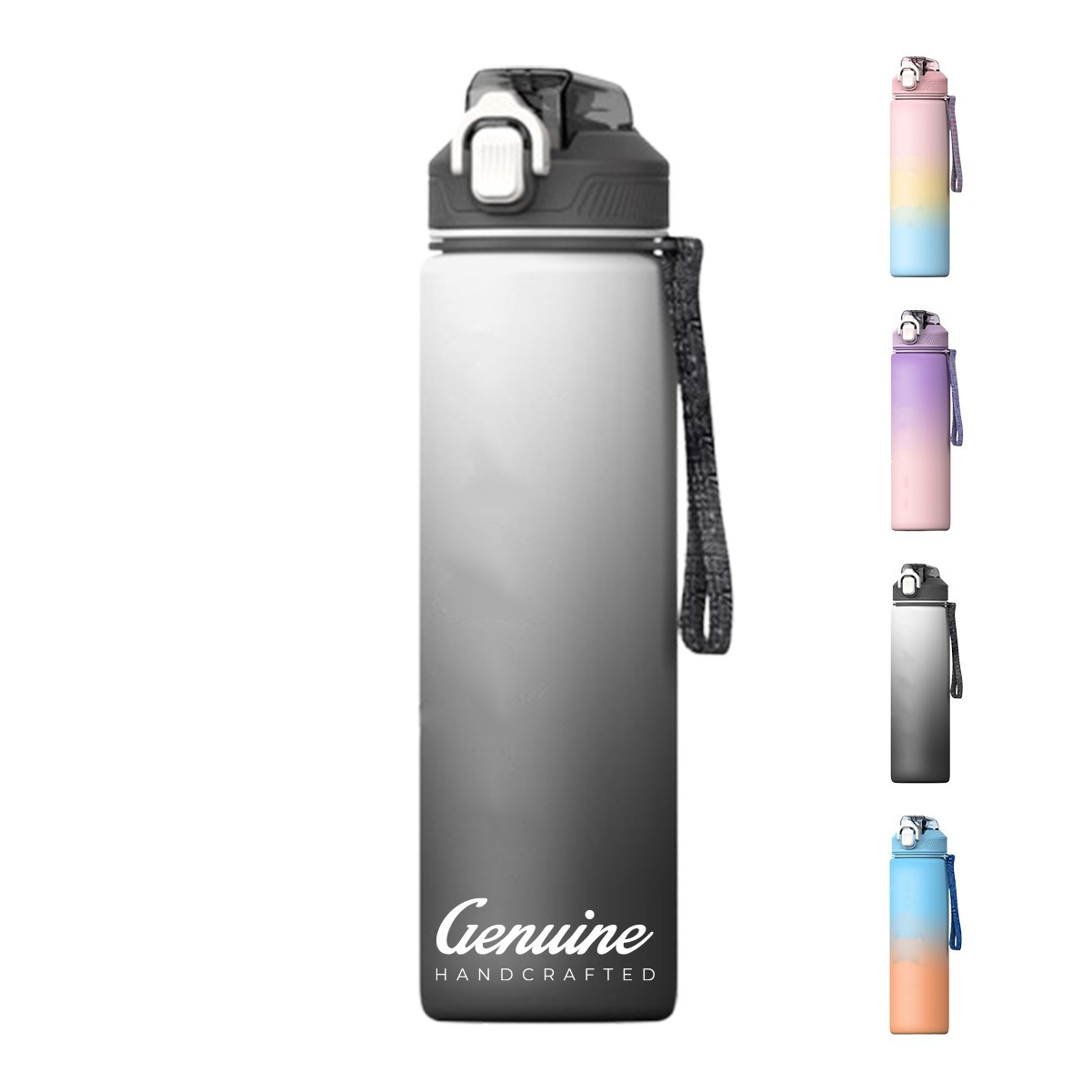 32oz Inspirational Fitness Water Bottle with Time Marker