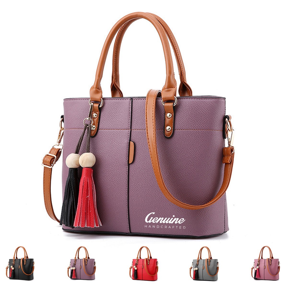 Leather Laptop Tote Bag