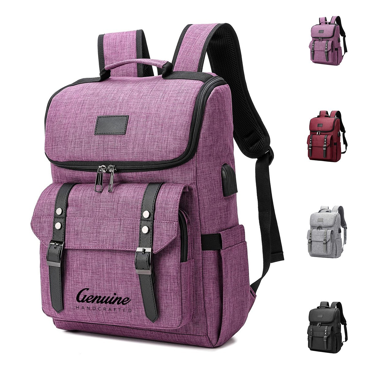 Vintage Travel Laptop Backpack