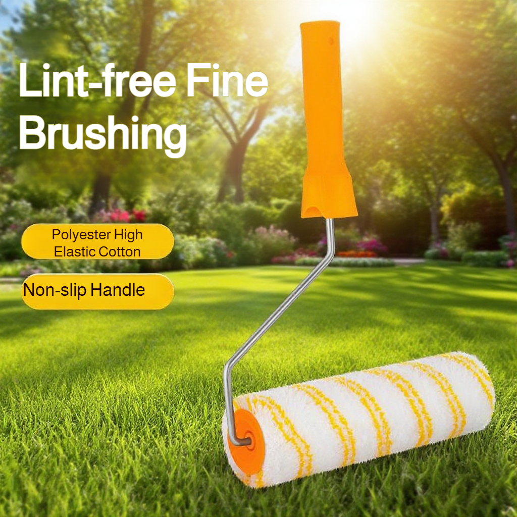 Roller brush roller paint brush no dead angle latex paint wall large long handle paint brush artifac