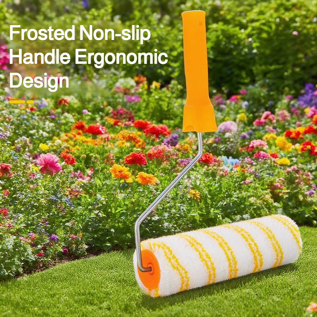 Roller brush roller paint brush no dead angle latex paint wall large long handle paint brush artifac