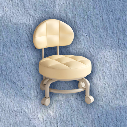 Universal wheel small stool pulley low stool home shoe changing stool living room with round stool 