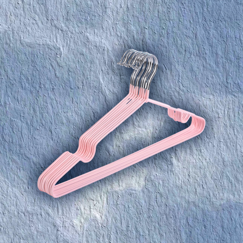 Household non-marking minimalist hanger, metal, adult non-slip with grooves