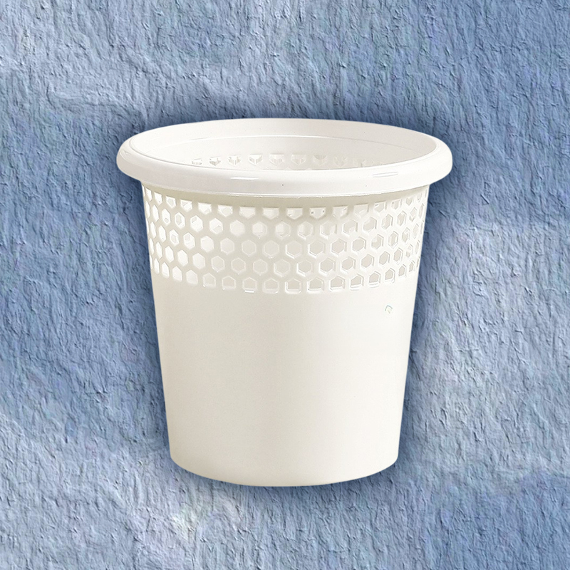 Household hollow open-top plastic wastebasket, large capacity and thickened design