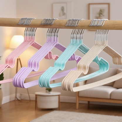 Household non-marking minimalist hanger, metal, adult non-slip with grooves